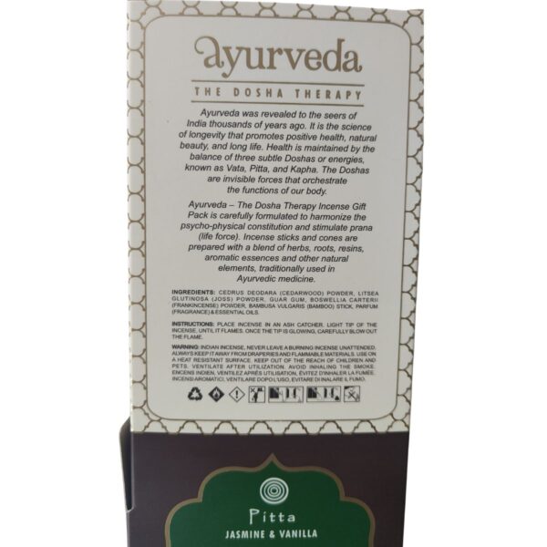 Incenso Ayurveda-Pitta Gelsomino e Vaniglia
