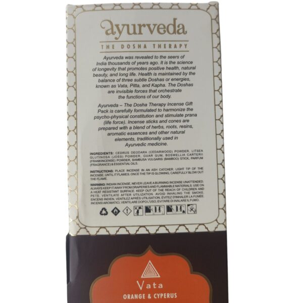 Incenso Ayurveda-Vata Arancio e Cipresso