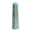 Obelisco Amazzonite con simboli reiki
