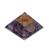 Piramide in Orgonite e Ametista Fiore della Vita