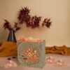 Lampada di Sale Braciere Fiore di Loto e Fiore della Vita