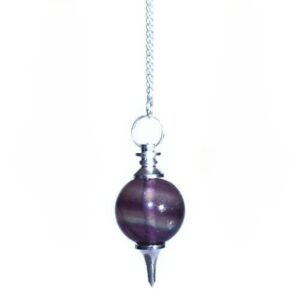 Pendolo Sferico Fluorite Viola