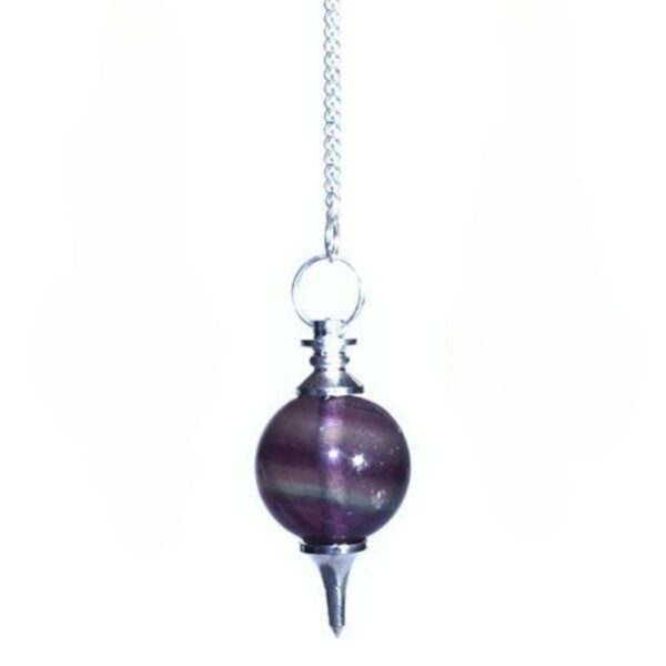 Pendolo Sferico Fluorite Viola