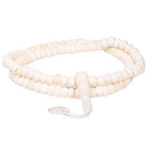Mala in osso naturale 108 grani ±0,6 cm