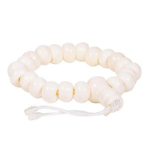 Mala in osso naturale 21 grani ±0,8 cm regolabile