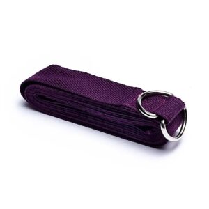 Cintura per yoga con anello a D cotone viola 250X4