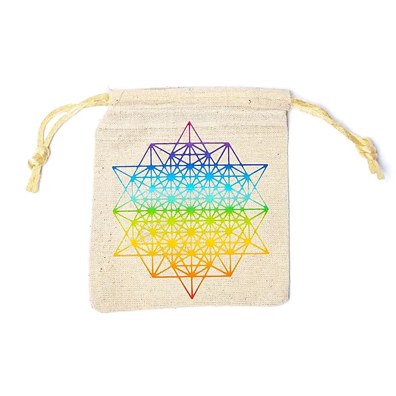 Sacchettino in cotone tetraedro 64 stelle
