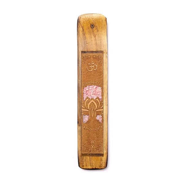 Brucia incenso Namaste quarzo rosa