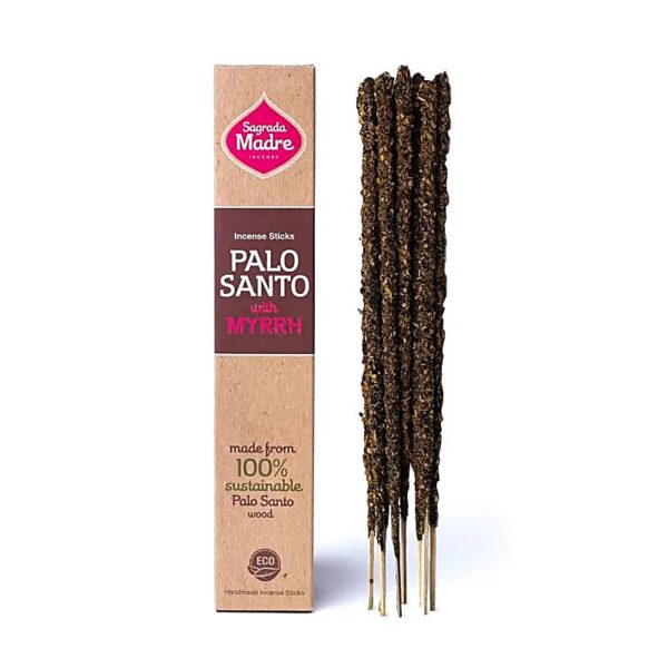 Bastoncini Incenso Palo Santo con Mirra Sagrada Madre