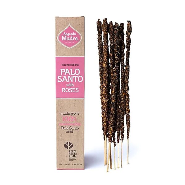 Bastoncini Incenso Palo Santo con Rosa Sagrada Madre