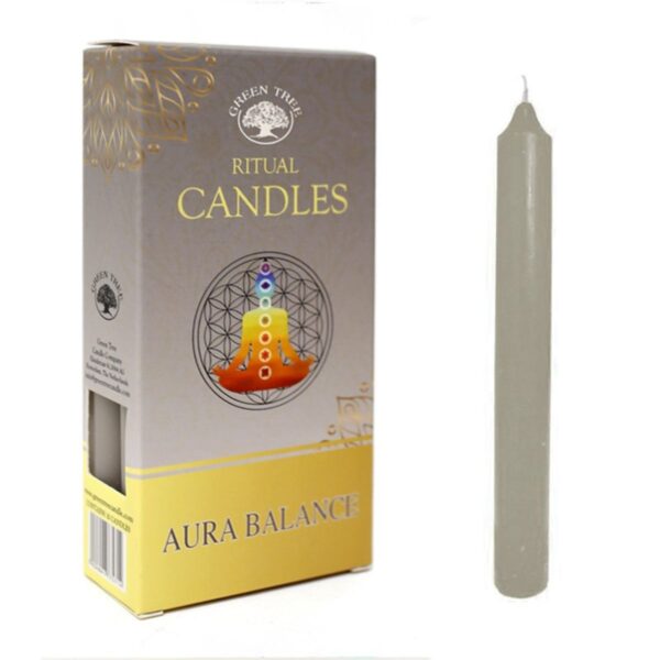 Candele Rituali per Bilanciamento dell'Aura 10 pz