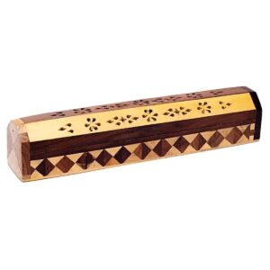 Brucia Incenso con contenitore in legno - 2 colori