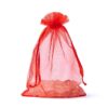 Sacchetto regalo in organza rosso S
