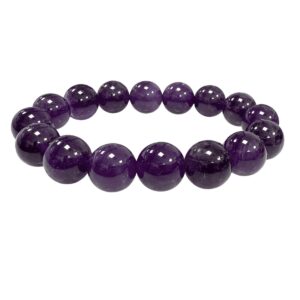 Braccialetto Ametista A perle 12mm