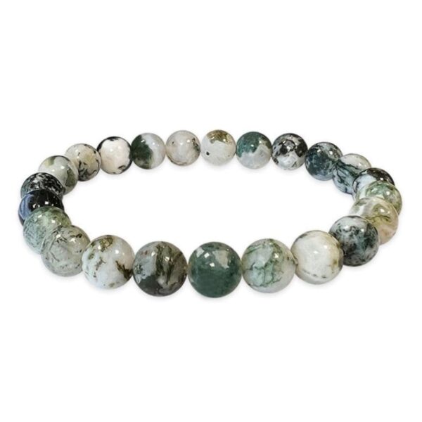Braccialetto Agata Albero A perle 8mm