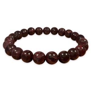 Braccialetto Granato Rosso perle A 8 mm