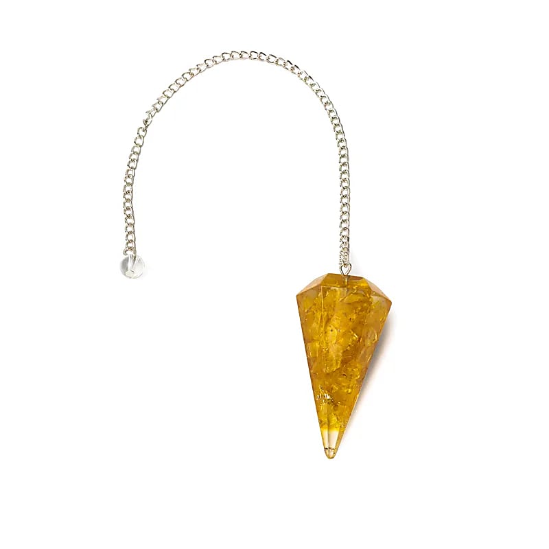 Pendolo Orgone in Citrino