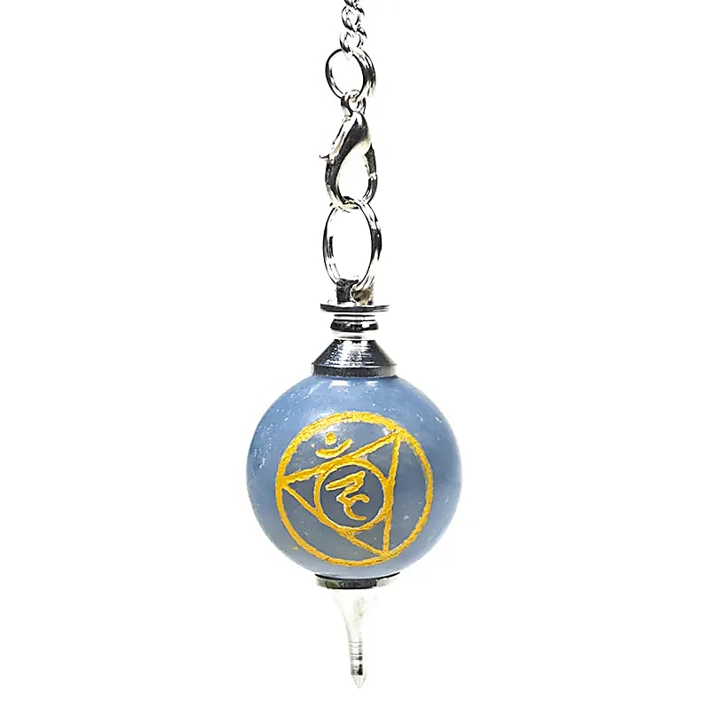Pendolo Angelite 5&deg; Chakra Vishudda